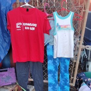 Girls Inc. Red and Blue Kids Matching Set